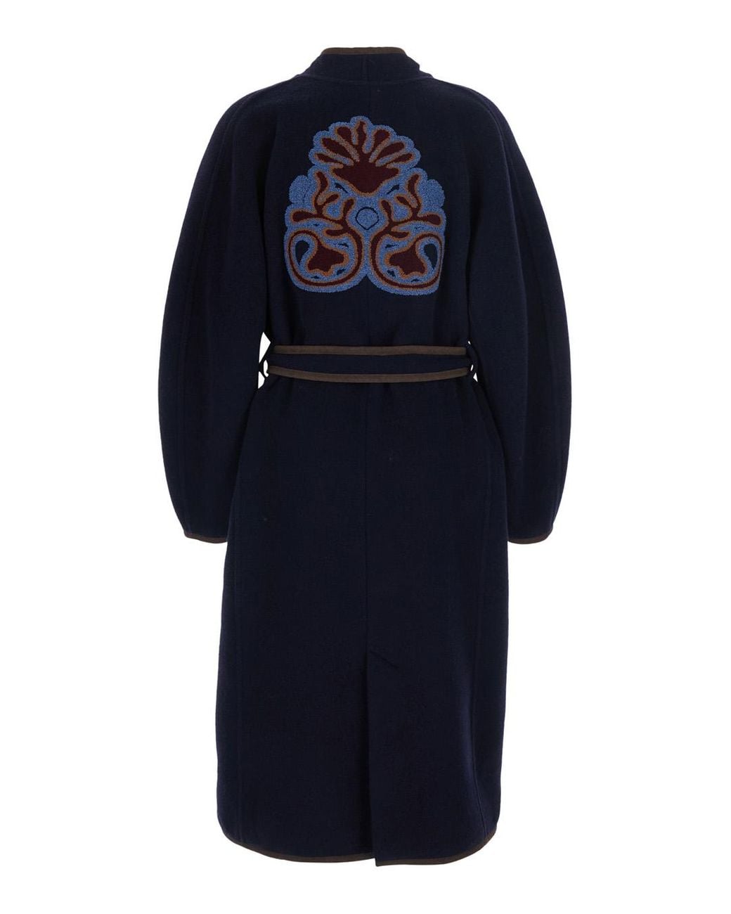 Bazar Deluxe Blue Bazar Deluxe Contrasting Trim Coat