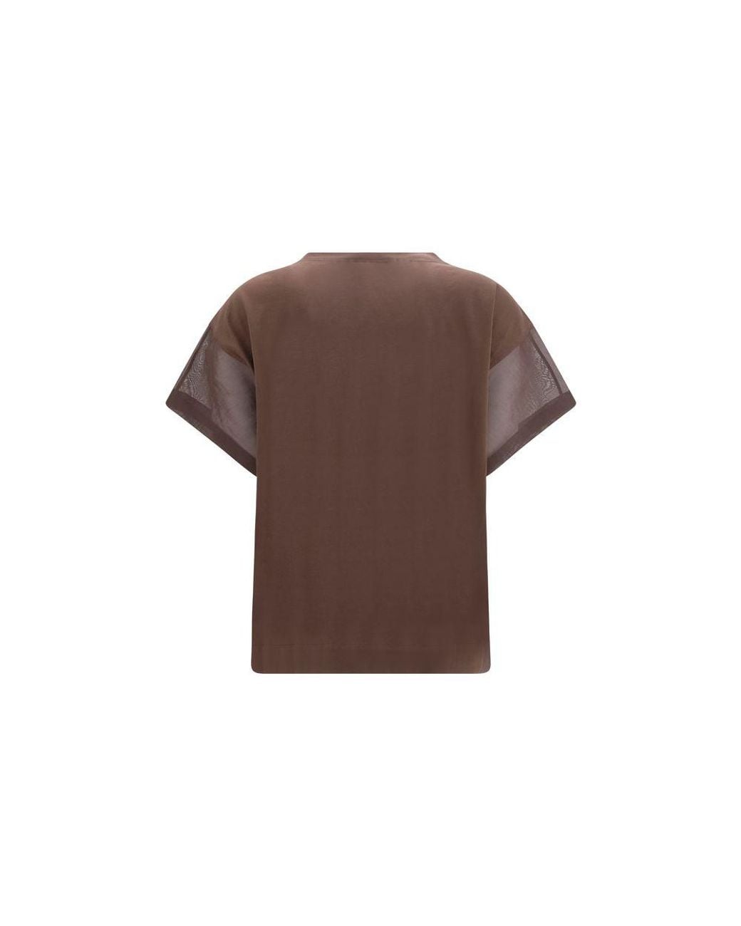 Brunello Cucinelli Brown Cotton T