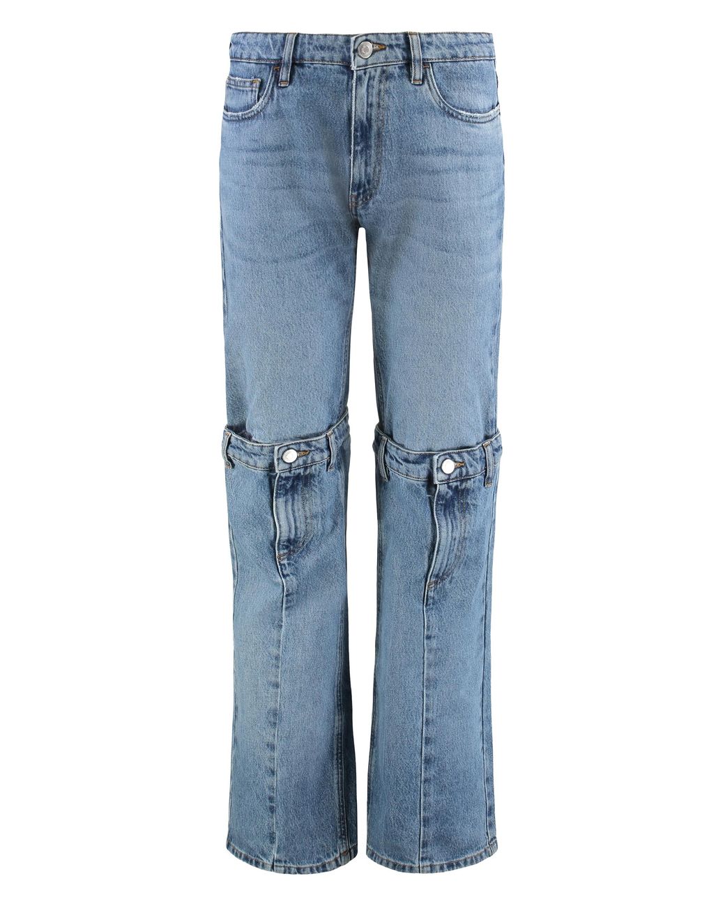 Coperni Blue Straight-Leg Jeans Cotton