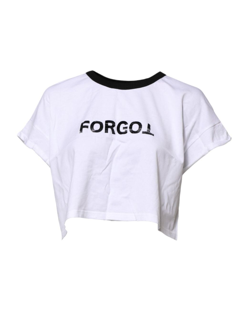 Dolce & Gabbana Black Dolce & Gabbana Logo-Print Cotton Crew Neck T-Shirt