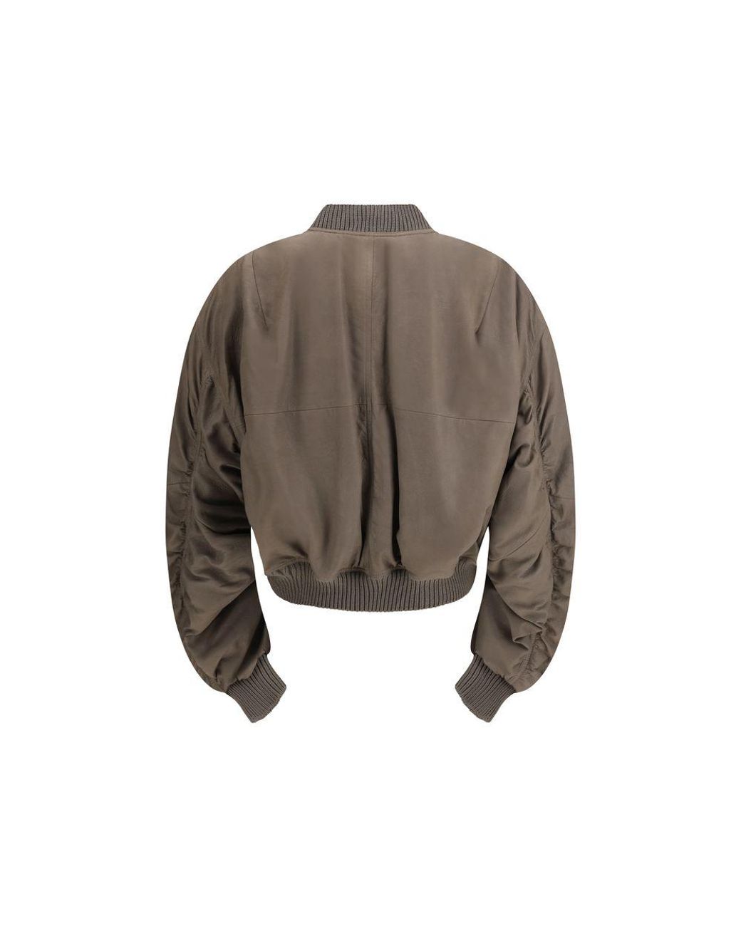 Rick Owens Brown Gray Lamb Ovis Aries Bomber for men