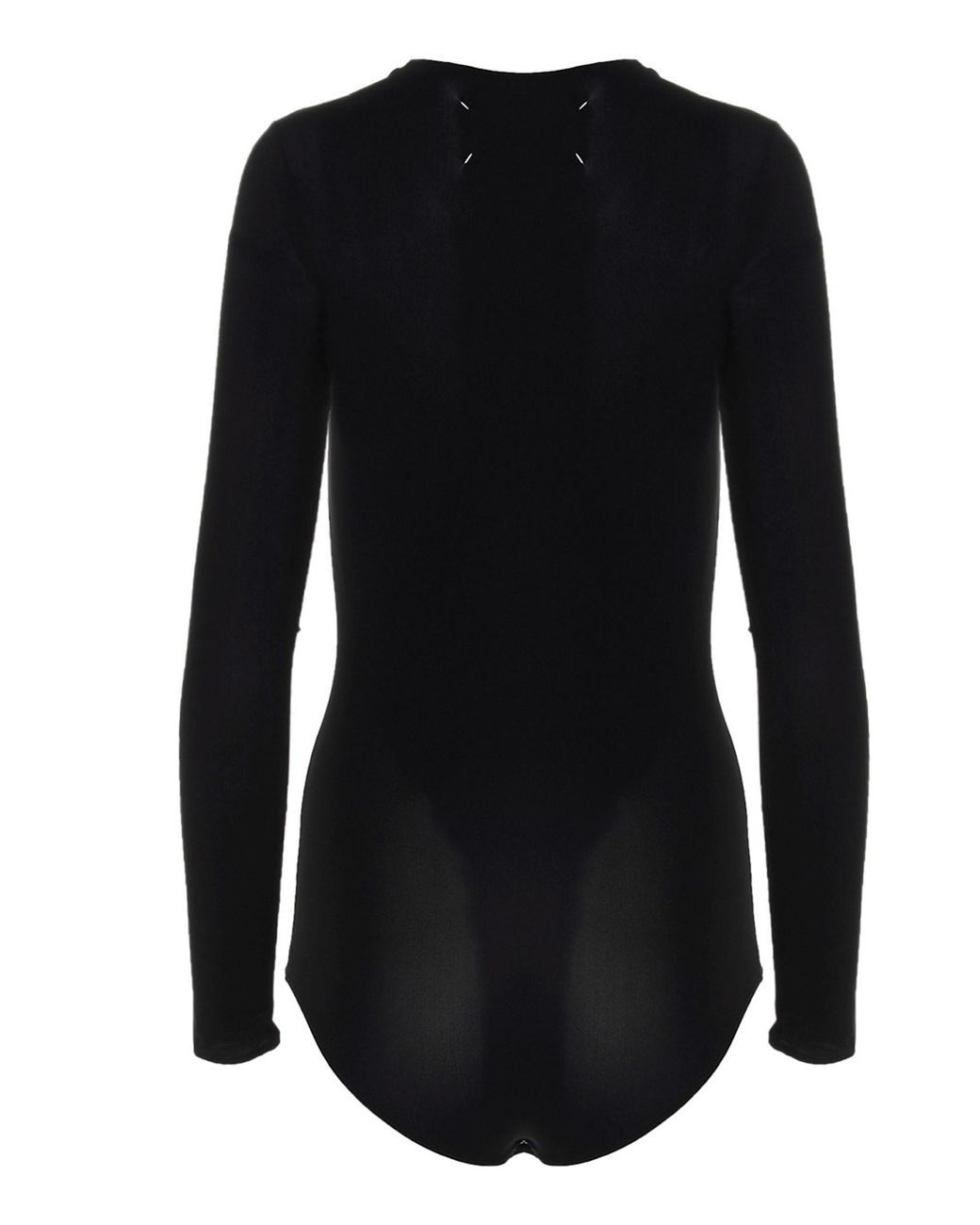 Maison Margiela Black Polyamide Bodysuit Clothing