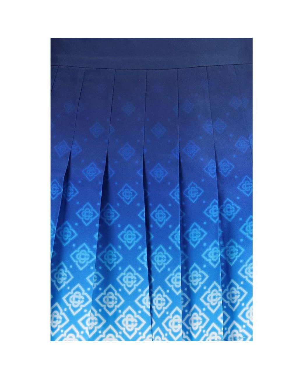Casablanca Blue Silk Mini Skirt