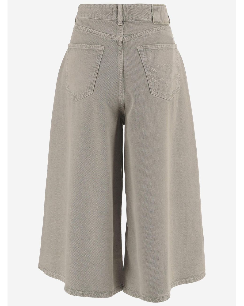 Pinko Gray Jeans Burkina Cotton Blend Lyocell Trousers