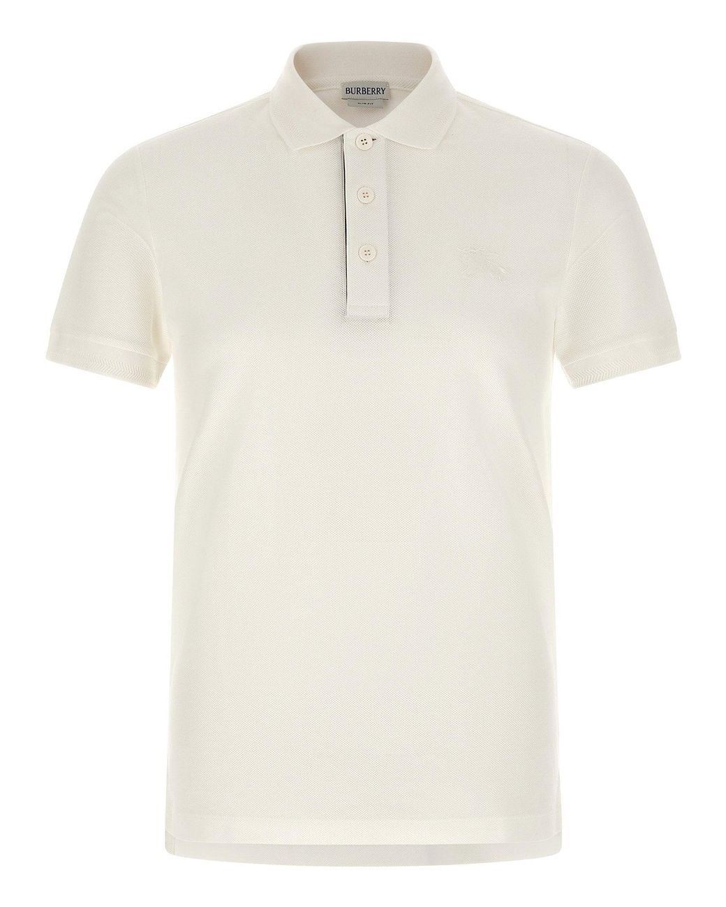Burberry White Eddie Polo Shirt for men