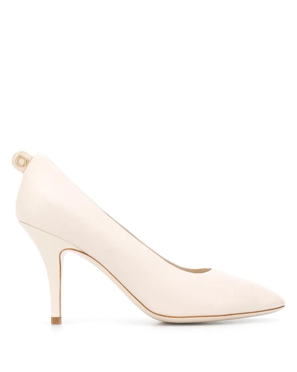 Ferragamo Natural Pointed-Toe Pumps