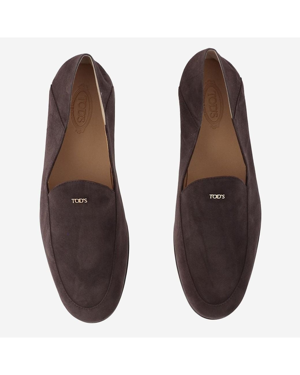 Tod's Brown Loafers Suede