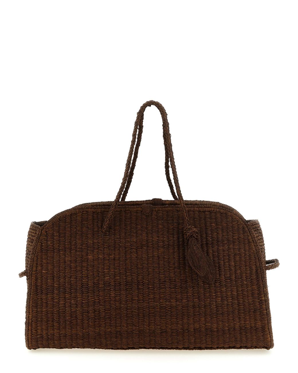 Jacquemus Brown Raffia Tote Bag