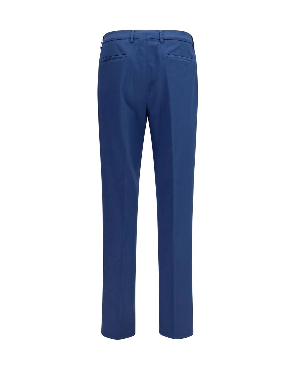 Brunello Cucinelli Blue Solid Chino Pants for men