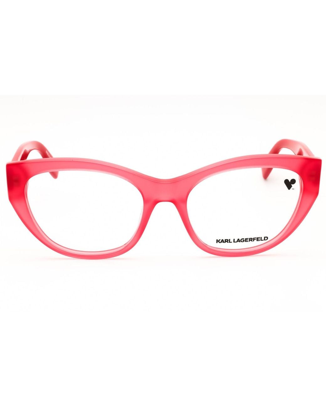 Karl Lagerfeld Red Karl Lagerfeld Kl6189N Cat-Eye Acetate Eyeglasses