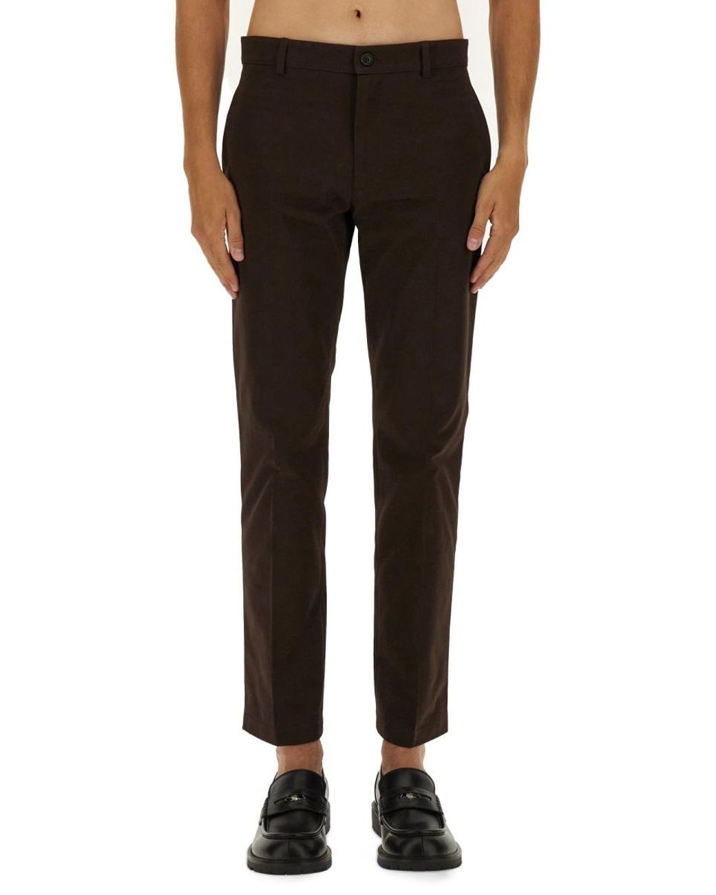 Burberry Black Cotton Chino Pants Trousers for men