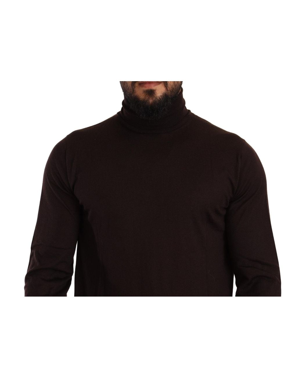 Dolce & Gabbana Black Cashmere Turtleneck Pullover Sweater Clothing for men