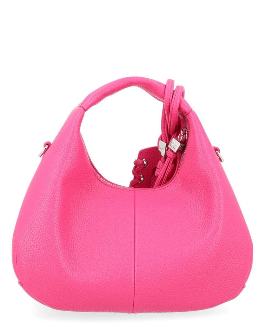 Ganni Pink Chic Mini Hobo Handbag