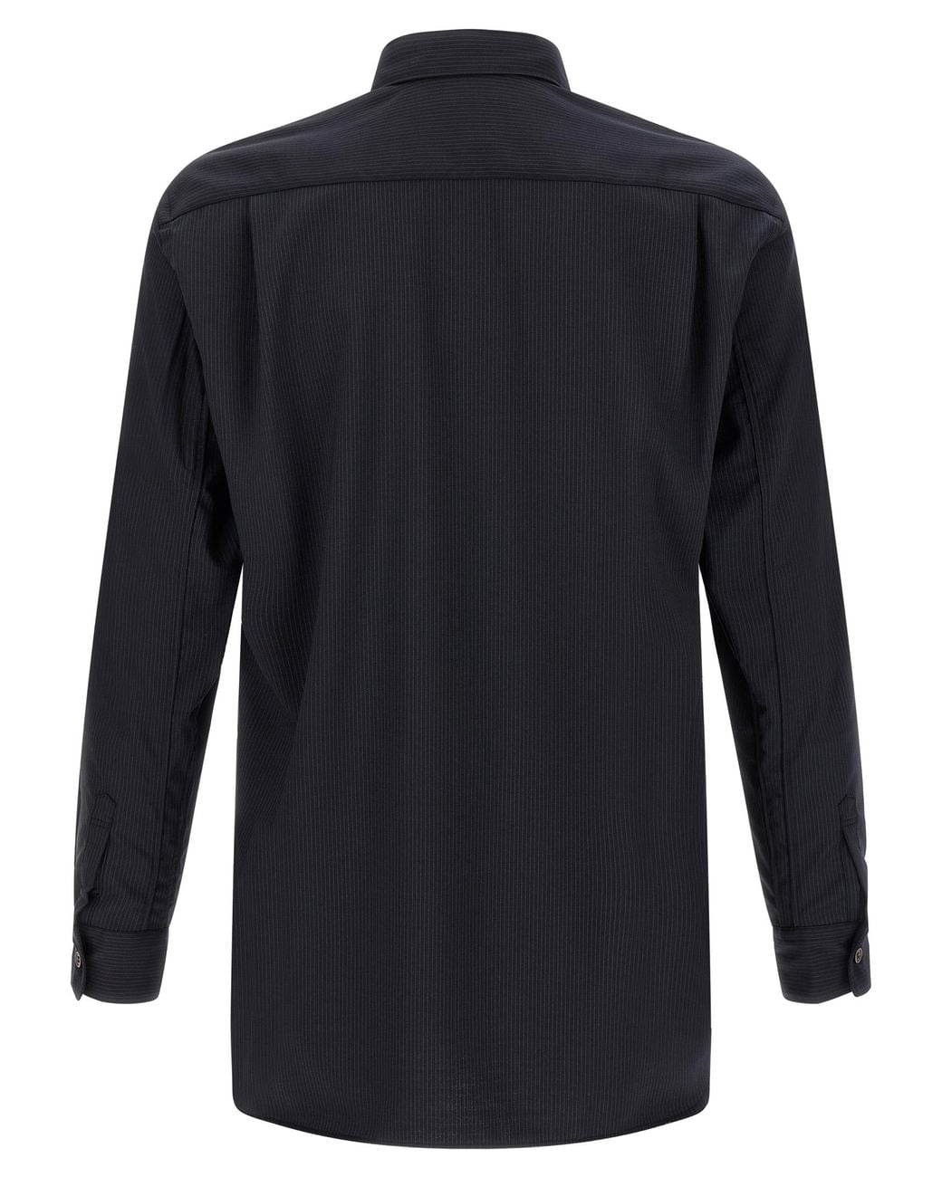 Comme des Garçons Blue Comme Des Garçons Pinstripe Wool Blend Shirt for men