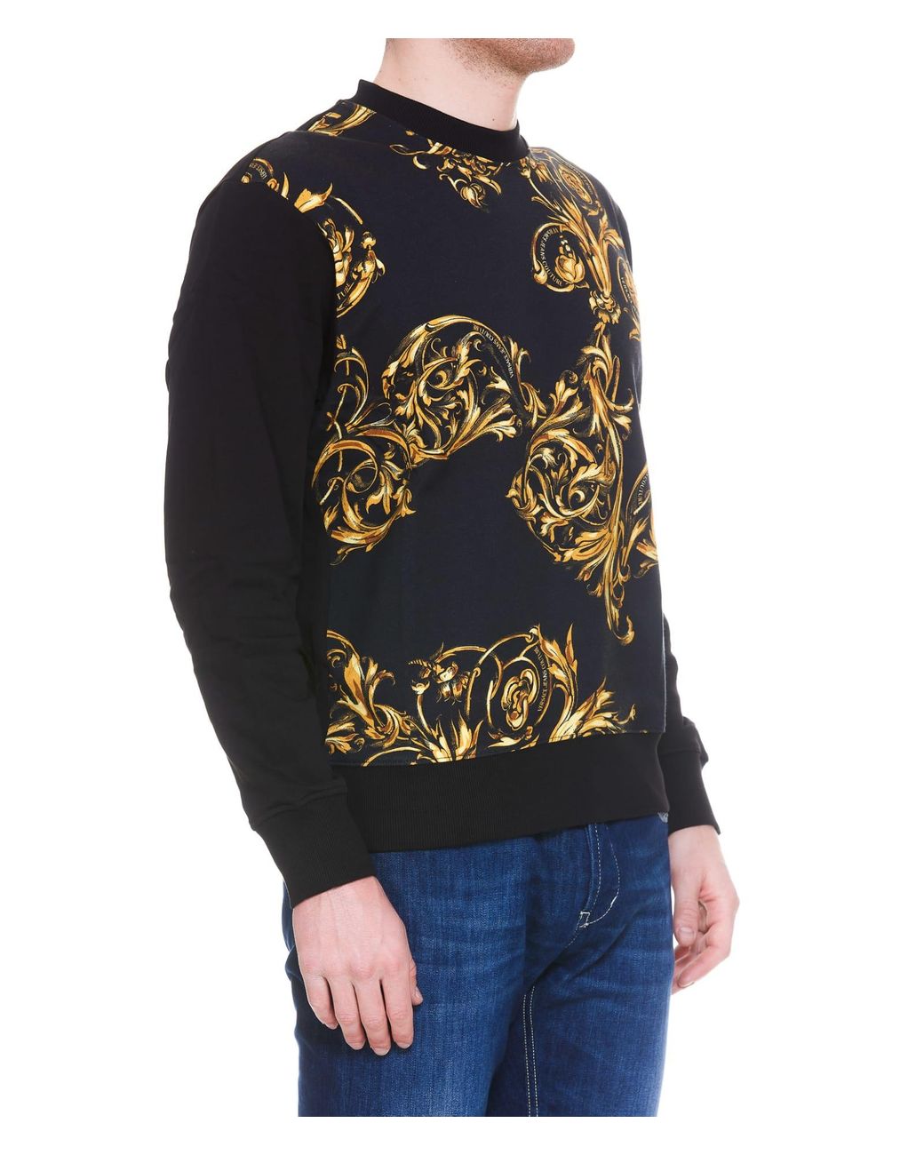 Imperialisme Higgins Victor Versace Jeans Couture Regalia Baroque Sweatshirt in Black for Men | Lyst