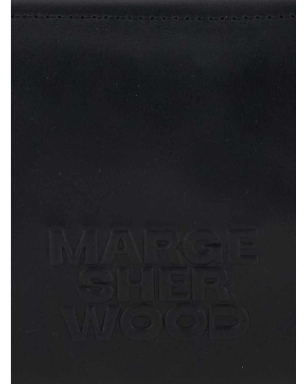 MARGE SHERWOOD Black Shoulder Bag Soft Boston Ew Leather Cow