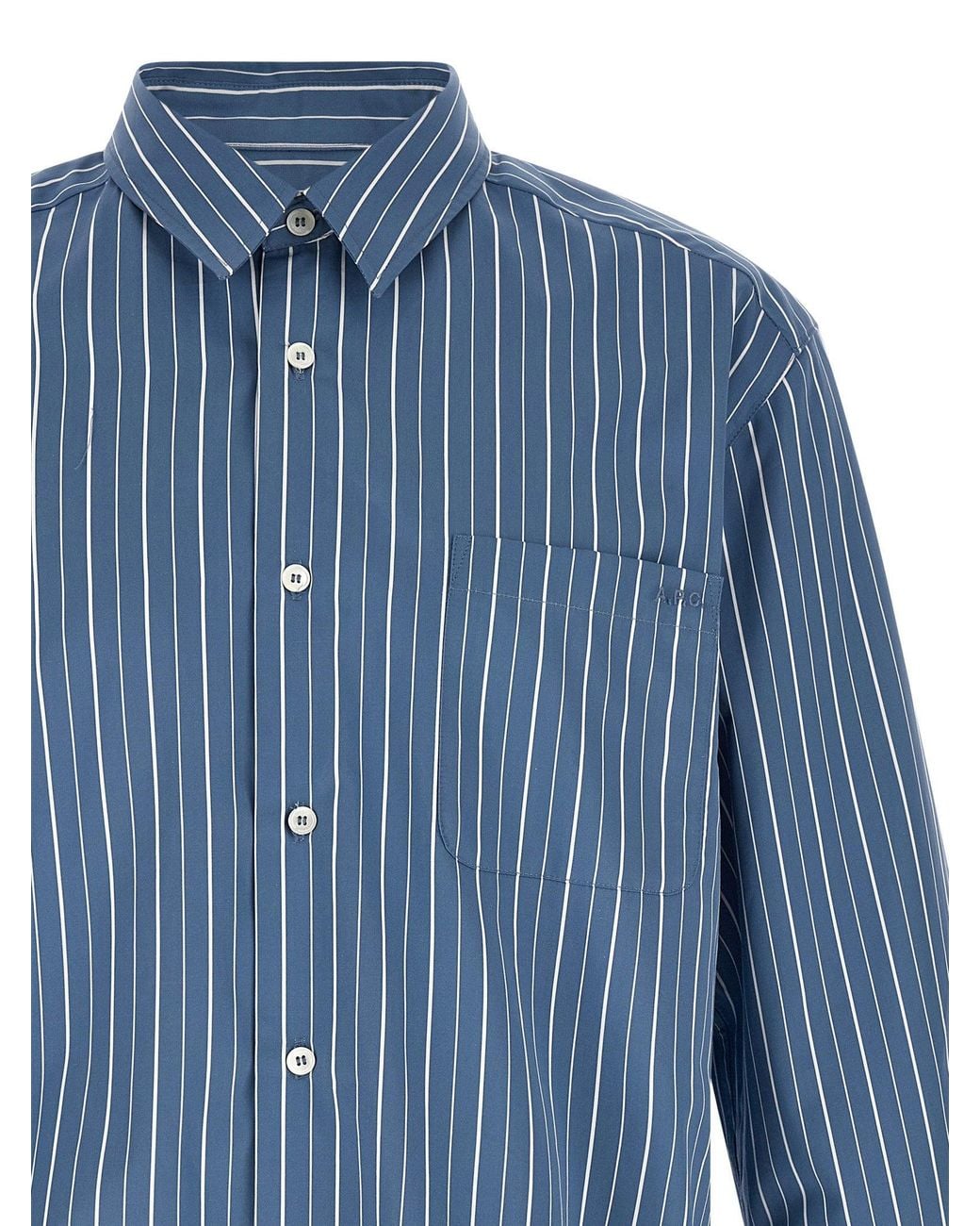 A.P.C. Blue Malo Shirt for men