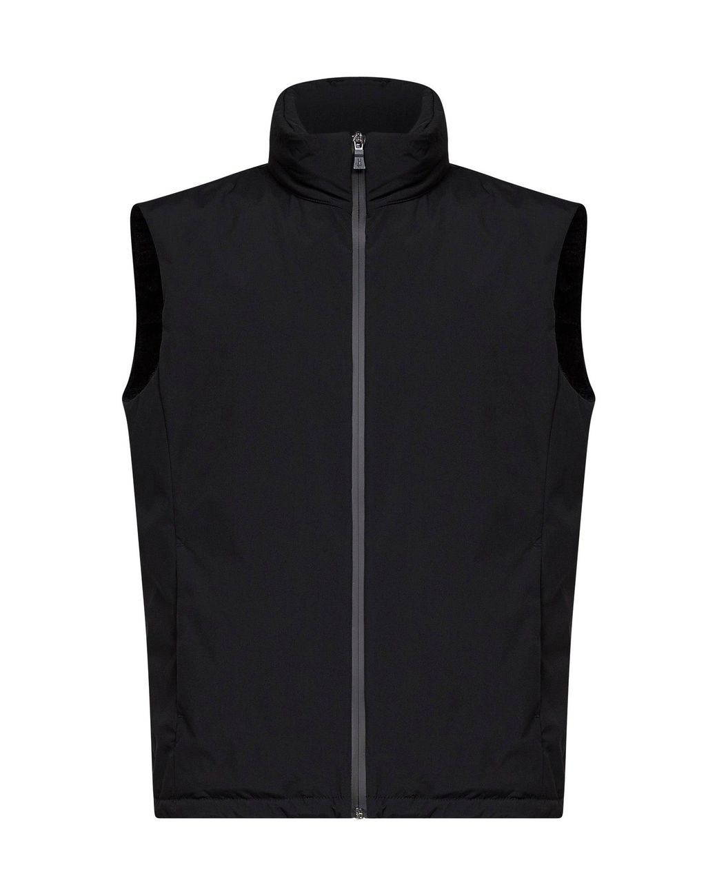 Herno Black 2 Layer Windstopper Padded Vest for men