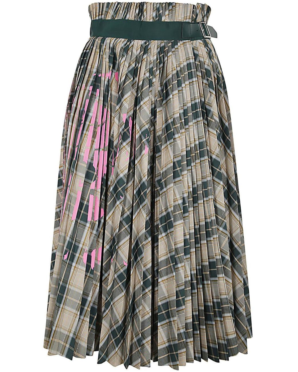 スカート ESSENTIEL ANTWERP HUPAUL PLEATED SKIRT White asymetrical layered mini skirt | Essentiel Antwerp