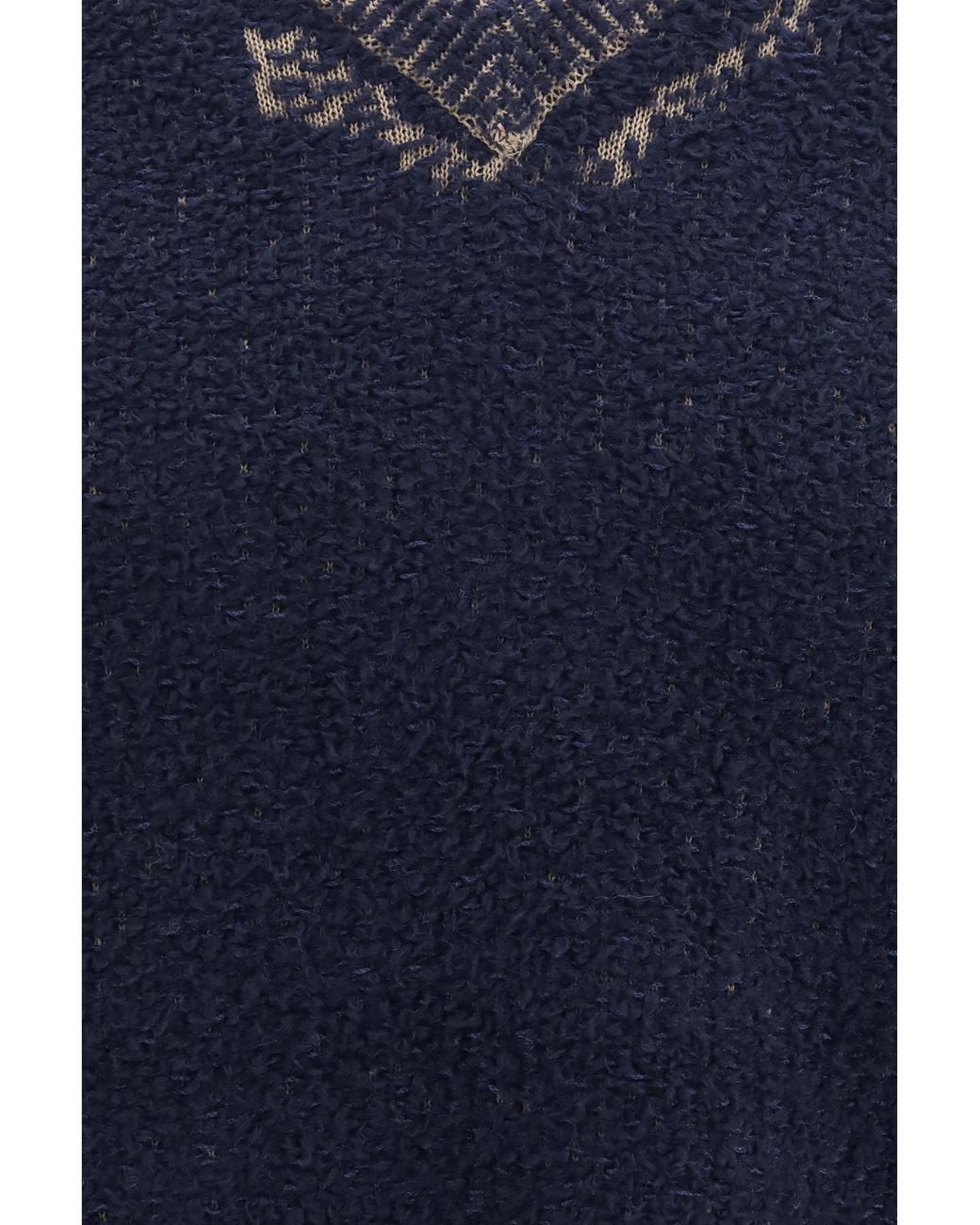 Maison Margiela Blue Acid V-Neck Sweater for men