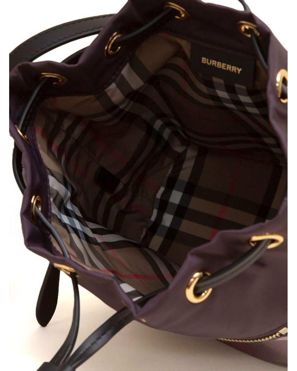 Burberry Red Bucket Bag Polyamide (Nylon) Bucket-Bags