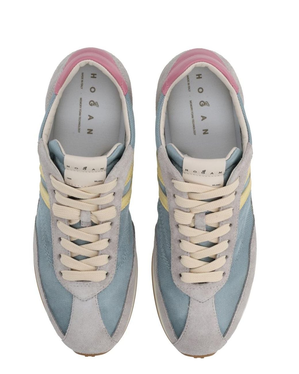 Hogan Multicolor Hogan Mixed-Material Athletic Sneakers