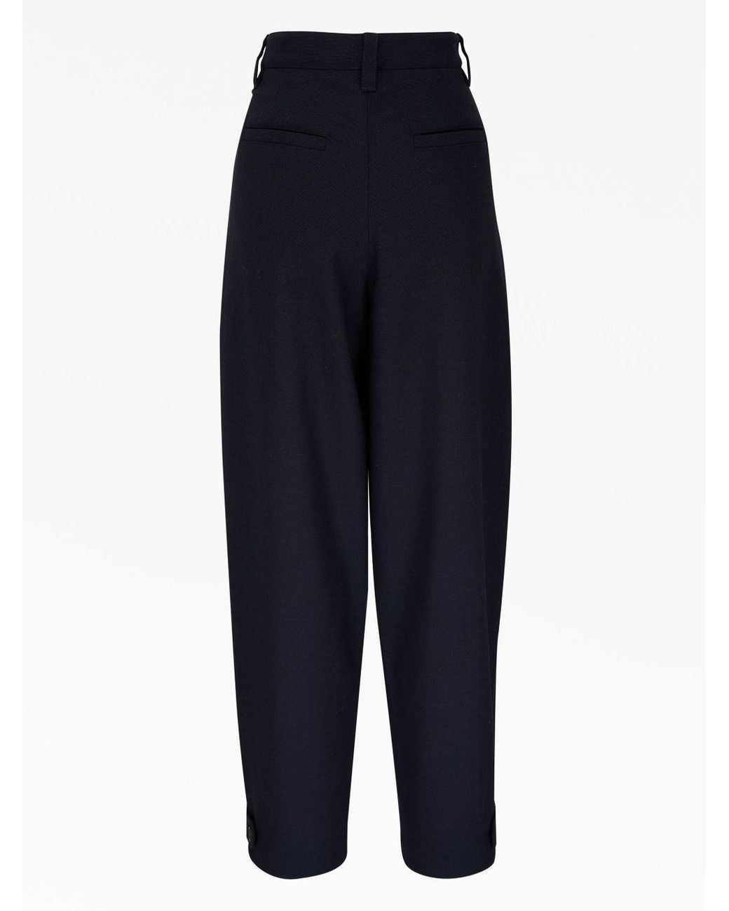 Brunello Cucinelli Blue Dark Wool Trousers