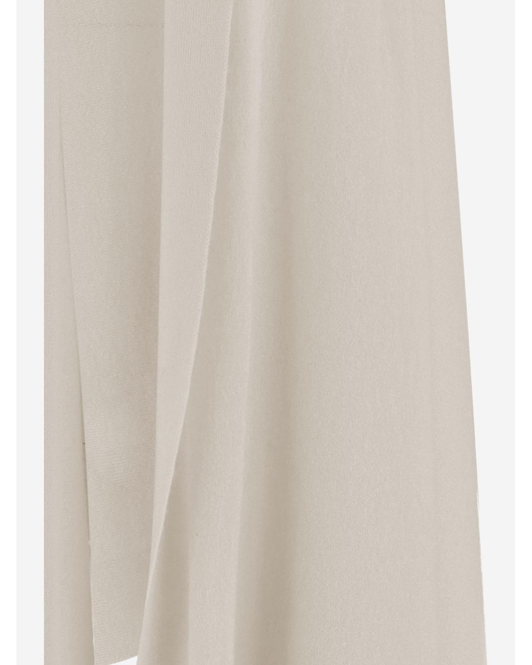Sa Su Phi White Long Knit Cashmere & Silk Knitwear