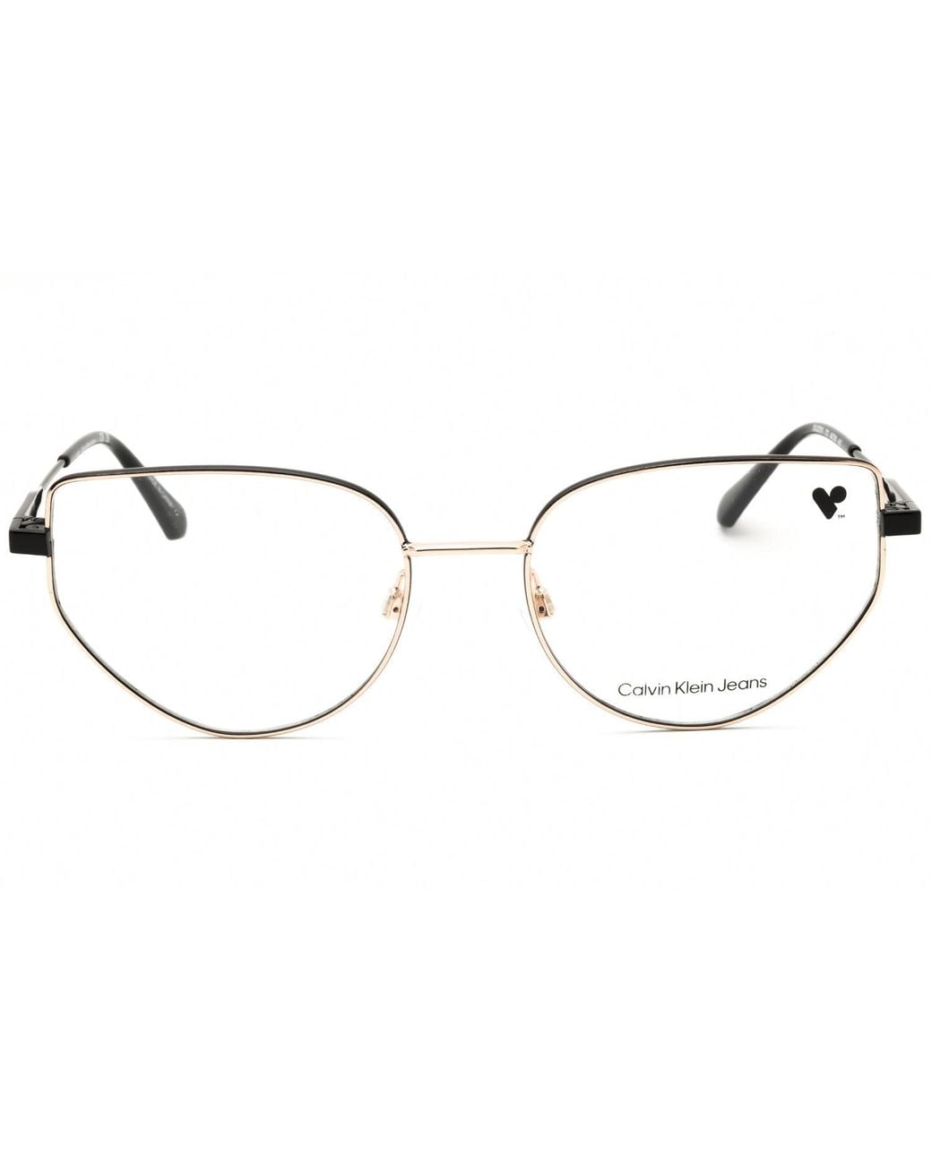 Calvin Klein Black Calvin Klein Jeans Ckj22219 Cat Eye Metal Eyeglasses
