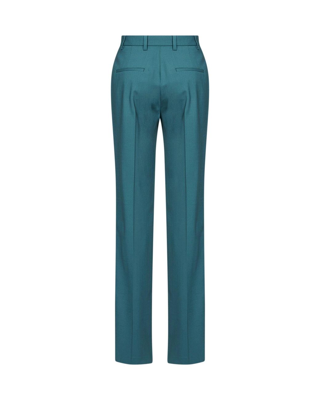 GIUSEPPE DI MORABITO Blue Virgin Wool Straight-Leg Tailored Trousers