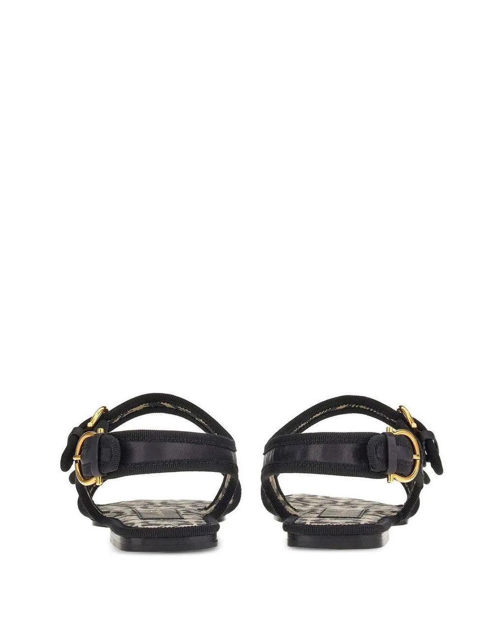 Ferragamo Black Nomadic Stories Sandals
