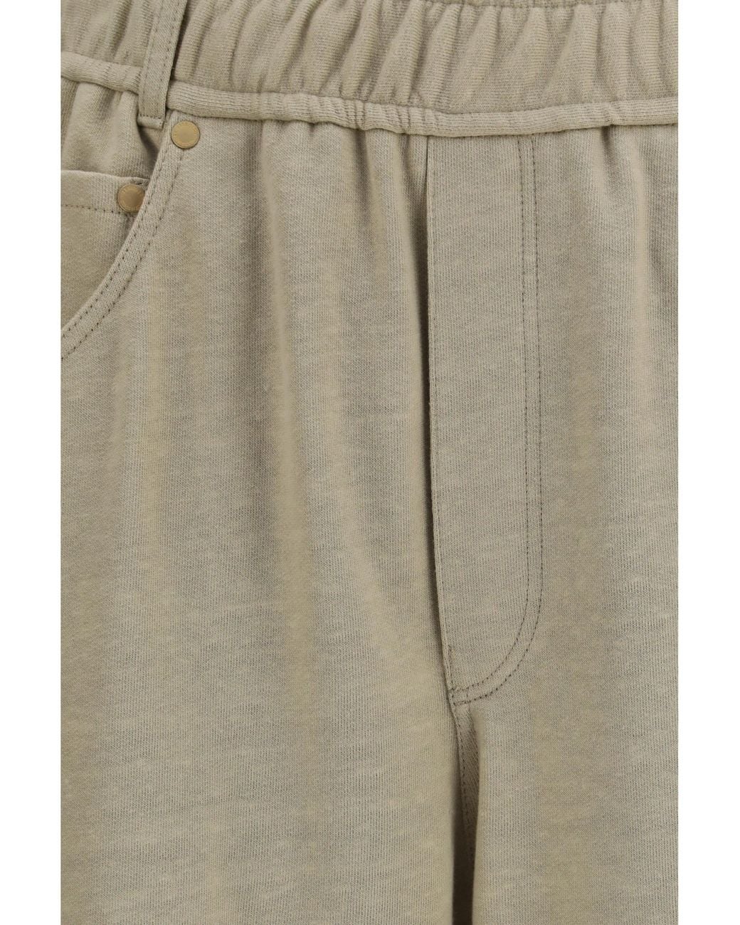 Brunello Cucinelli Natural Track Trousers Cotton