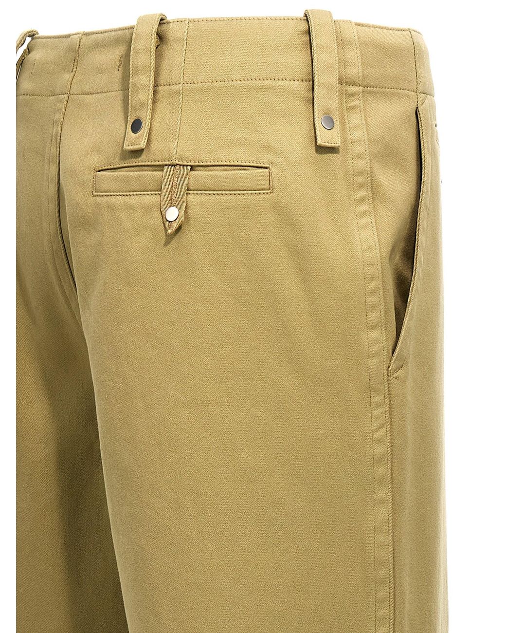 Burberry Natural Flat Front Pant for men