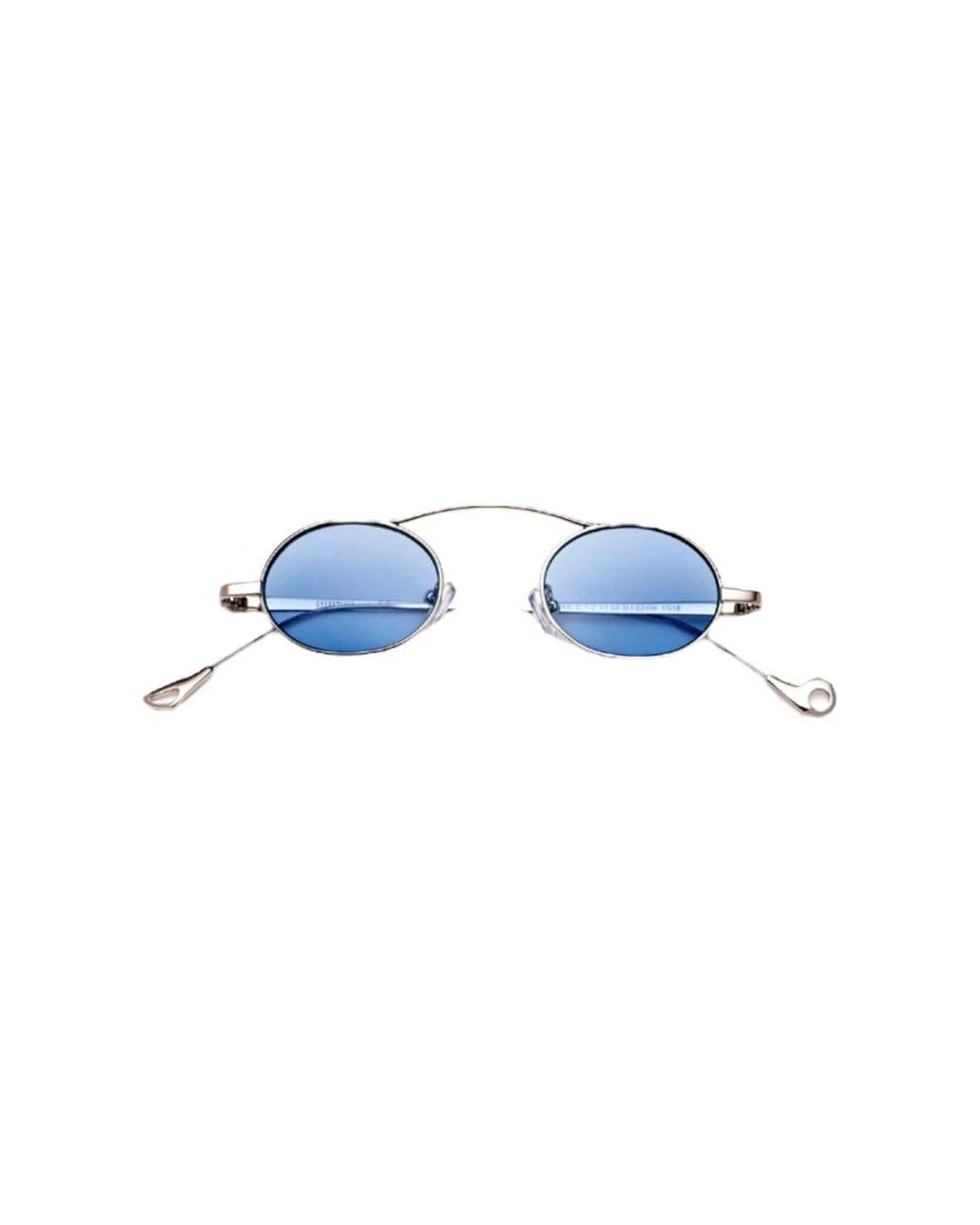Eyepetizer Voltaire Silver Sunglasses in Blue Lyst