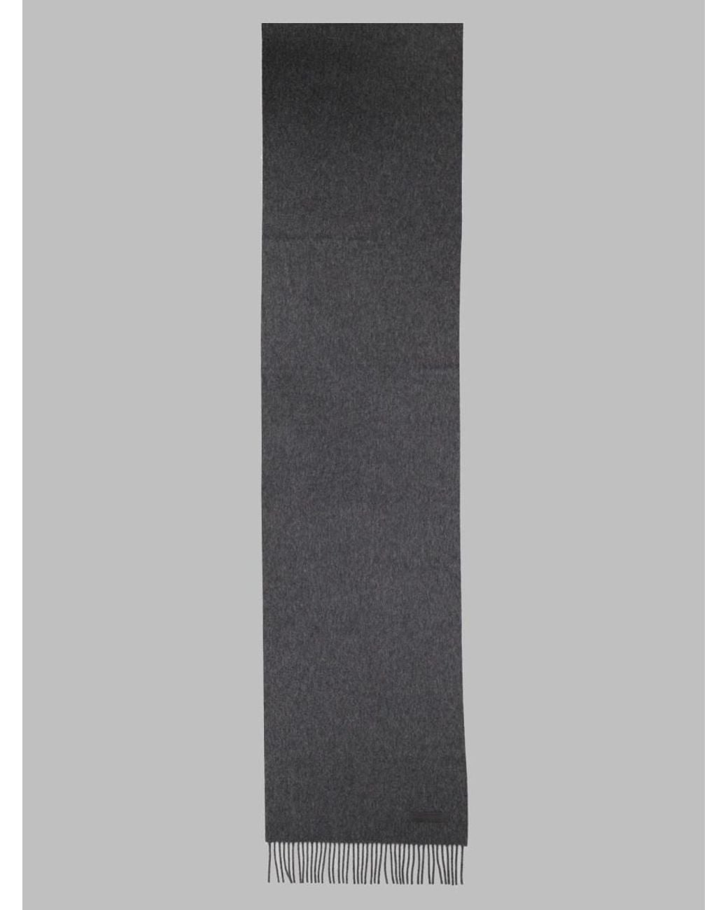 Zegna Gray Cashmere Scarf Scarfs for men