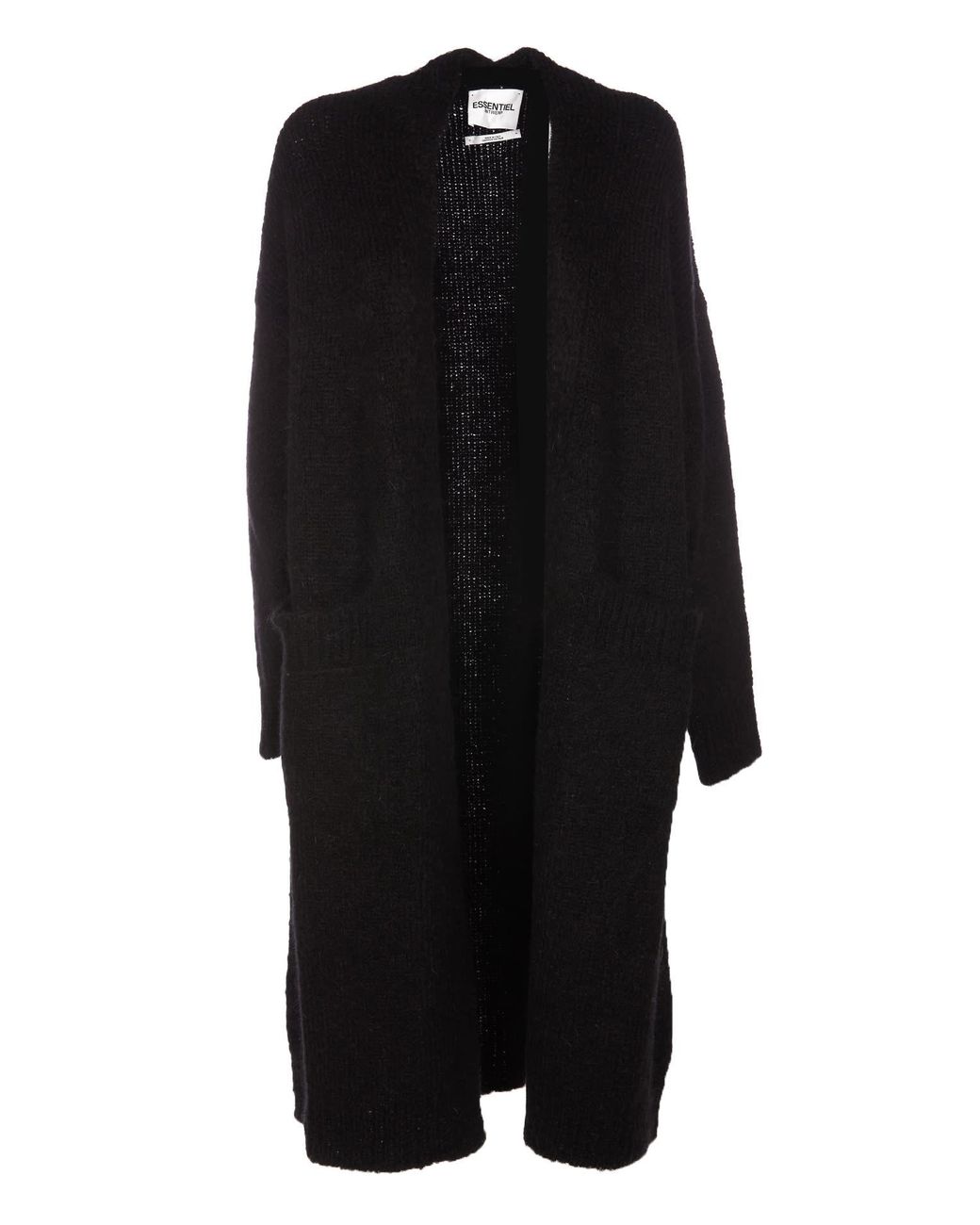 Essentiel Antwerp Cruzco Maxi Cardigan in Black Lyst