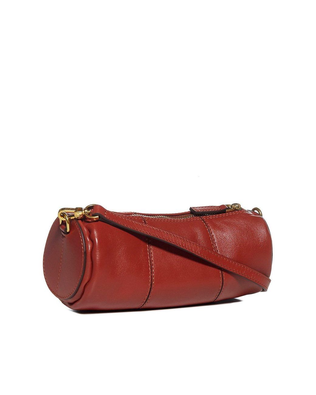 MANU Atelier Xx Mini Cylinder Chained Shoulder Bag in Red | Lyst