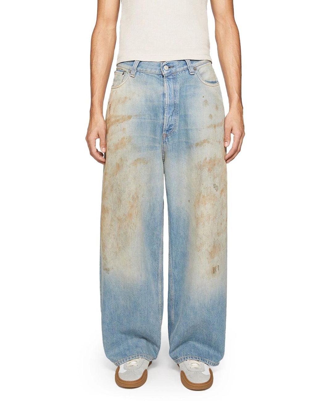 Acne Blue 2023 Loose Fit Jeans Mid
