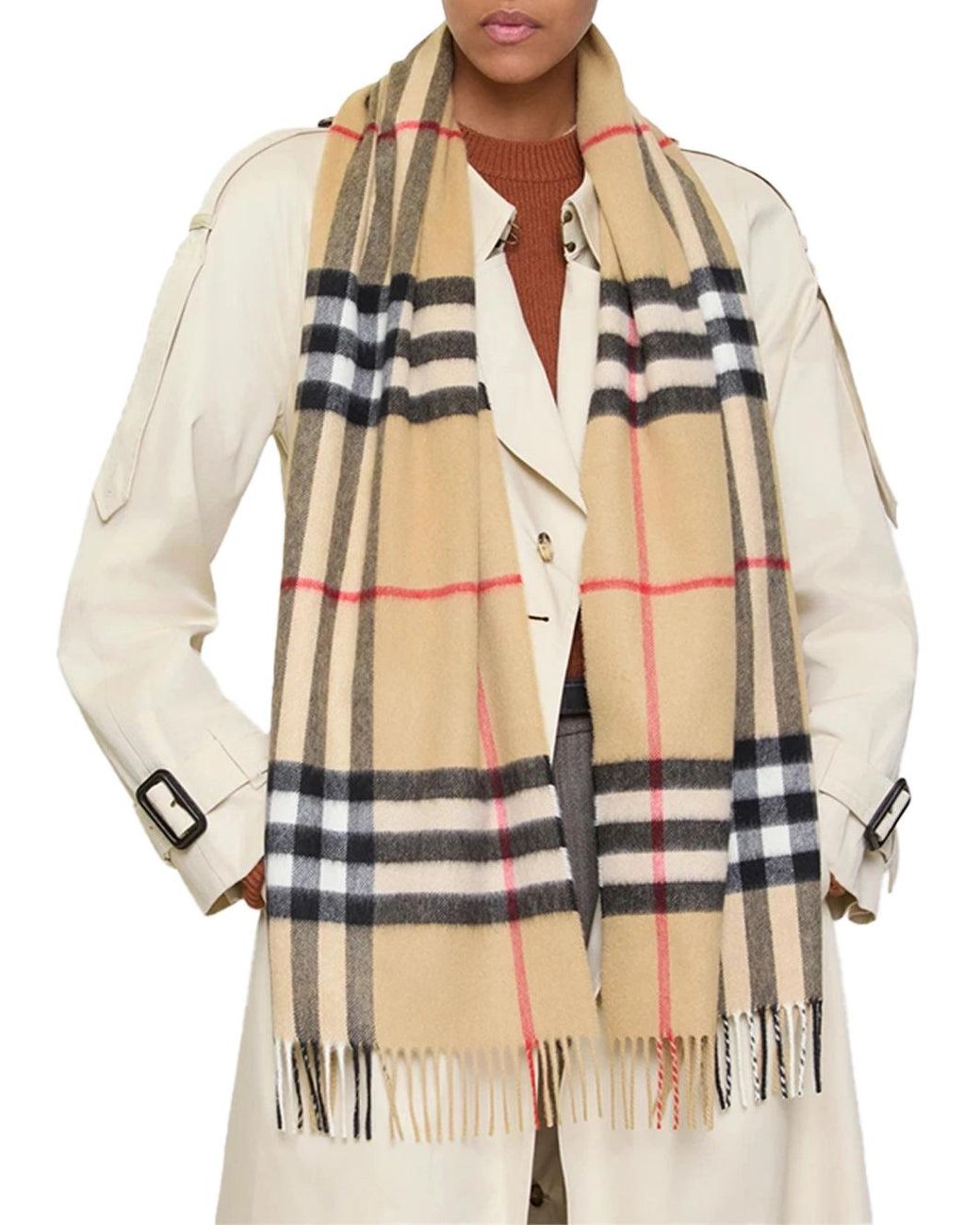 Burberry Natural Check Scarf Archive