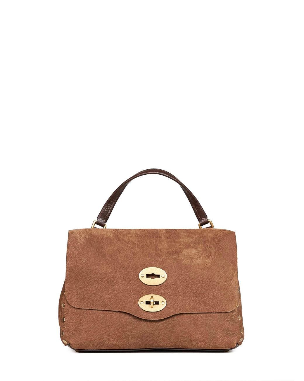 Zanellato Brown Handbag Small Postina Bovine Leather Handbags