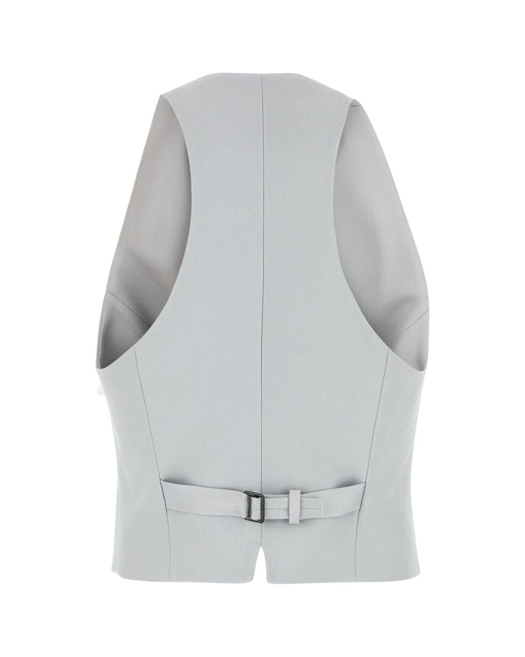 Tom Ford Gray Tom Ford Wool-Silk Tailored Vest