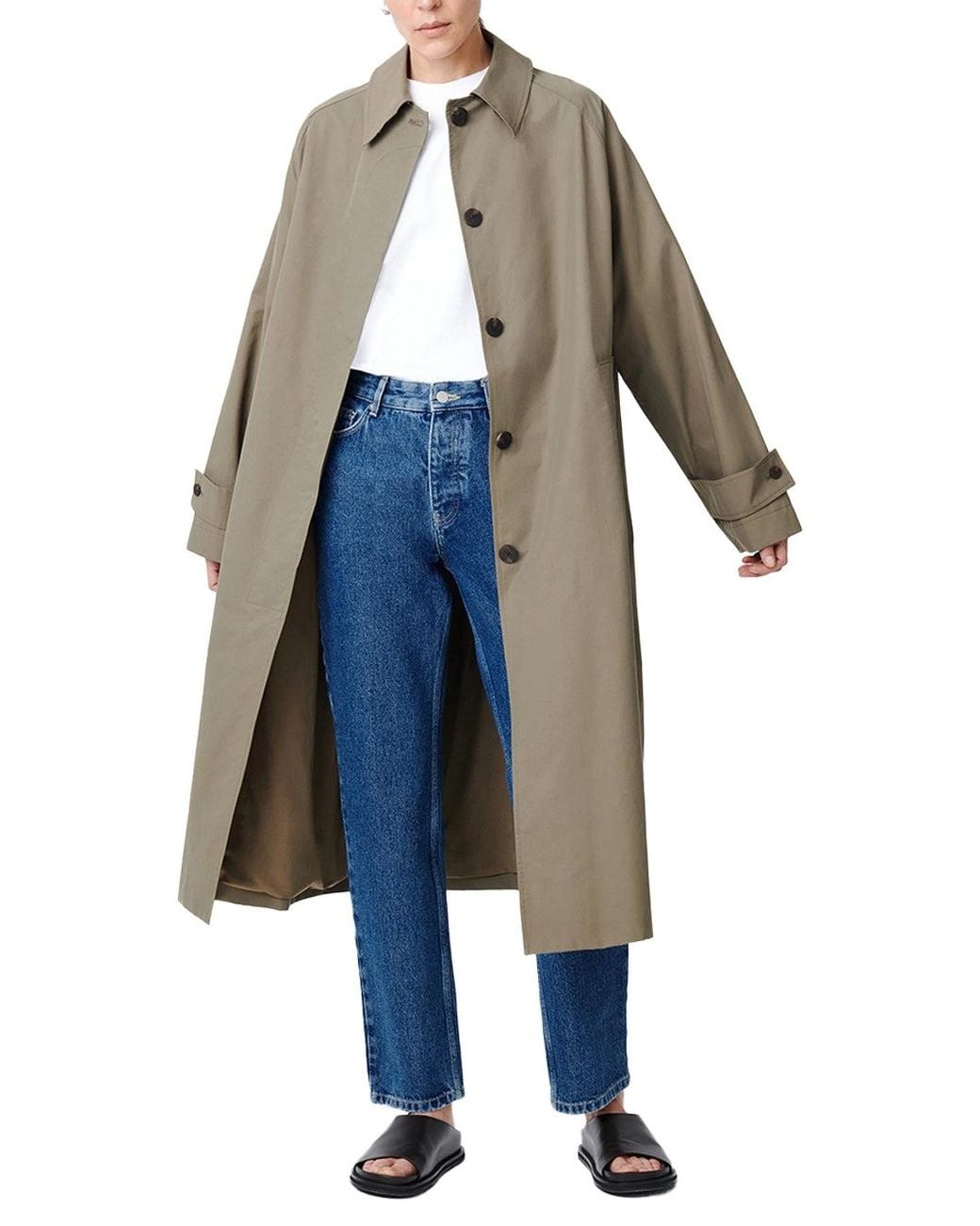 Studio Nicholson Green Holin Coat Dark Dusk