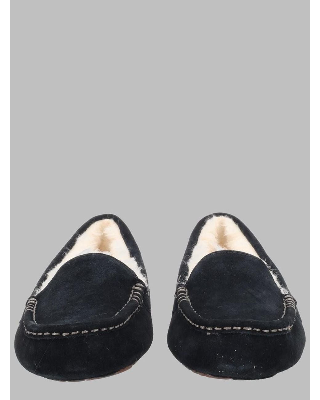 Ugg Black Ansley Leather Slippers