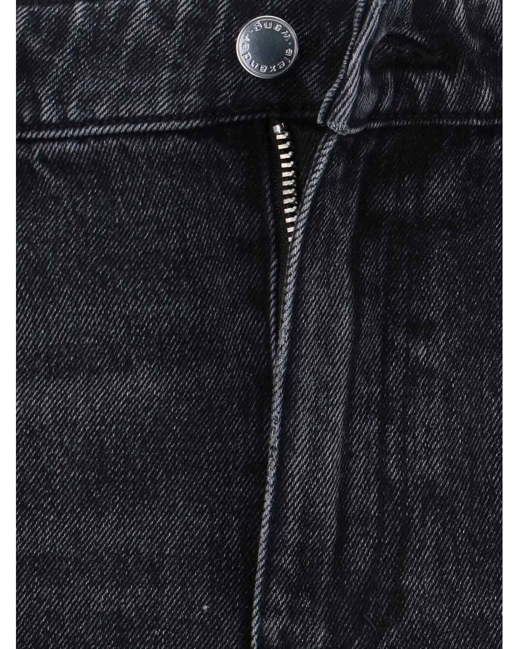 Alexander Wang Blue Bite Denim Shorts