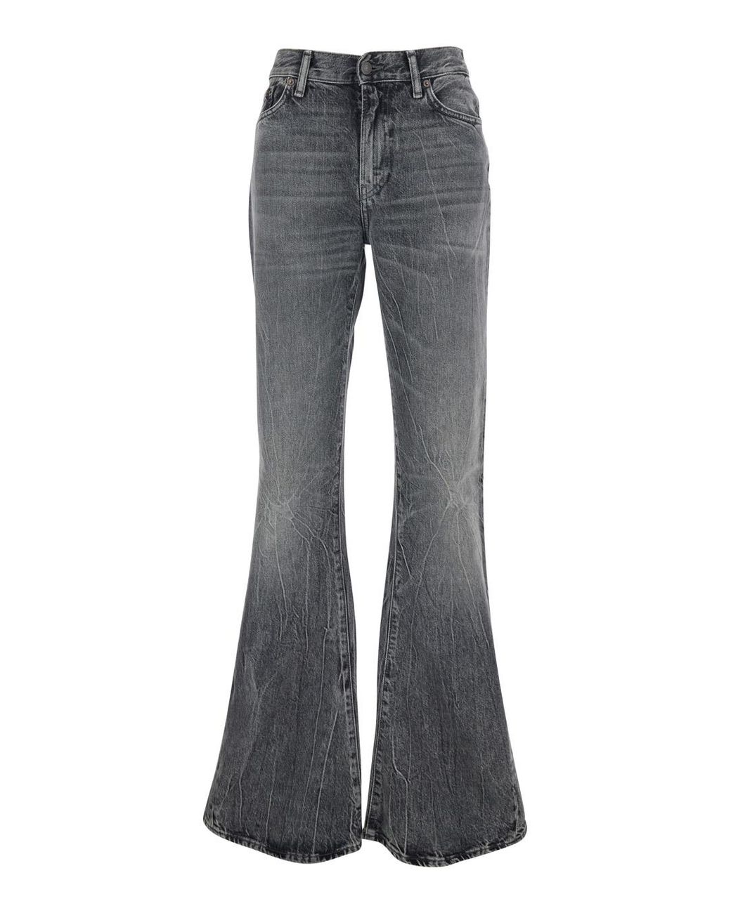 Acne Gray Jeans Bootcut Organic Cotton