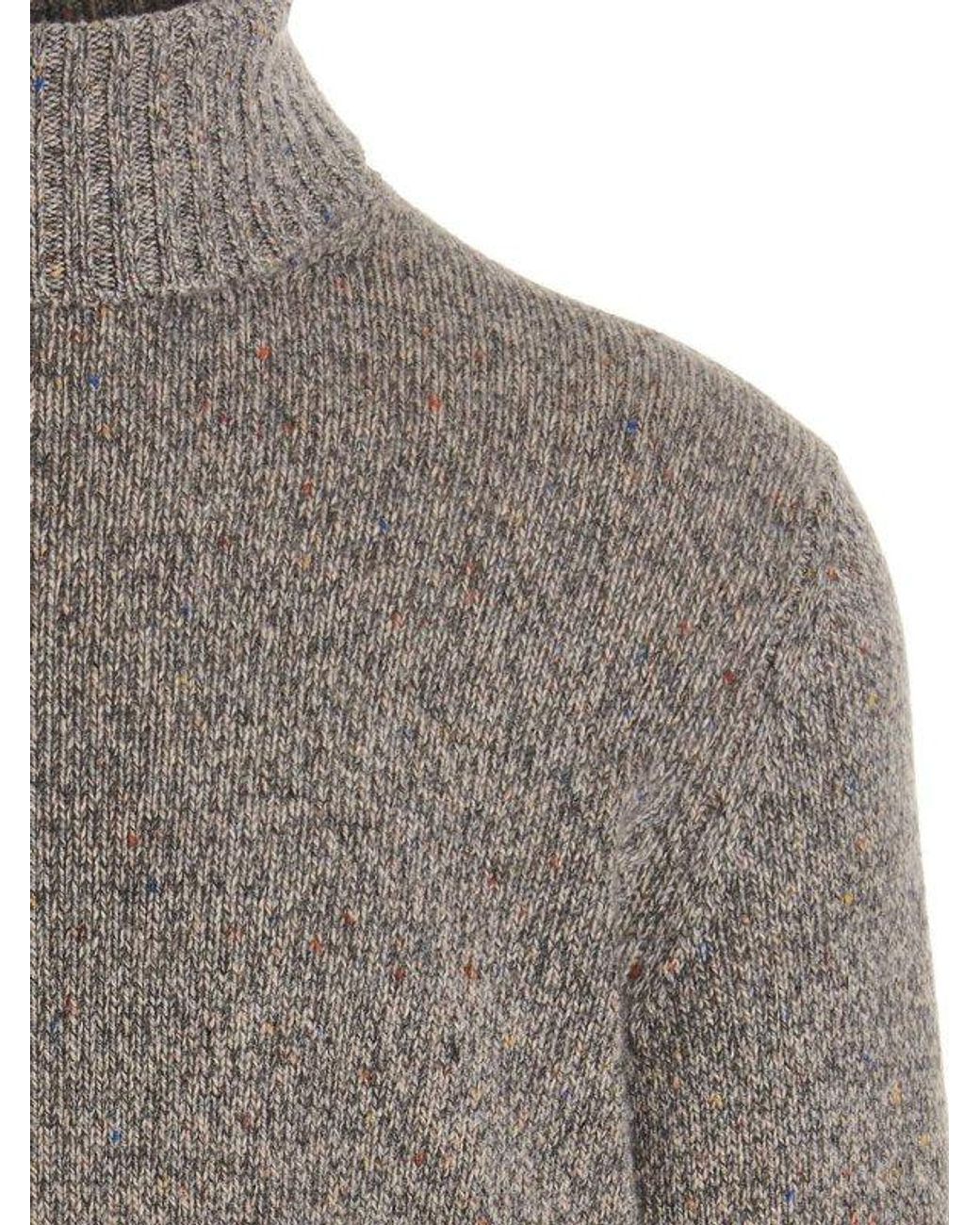 Brunello Cucinelli Gray Cashmere Sweater for men