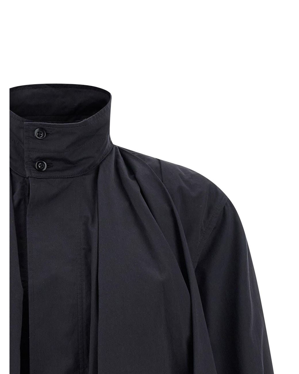 Lemaire Black 'Soft Pleated' Jacket