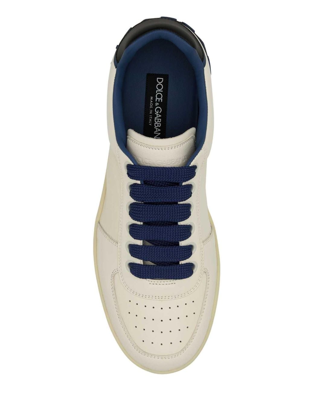 Dolce & Gabbana Multicolor Dolce & Gabbana Leather Lace-Up Sneaker for men