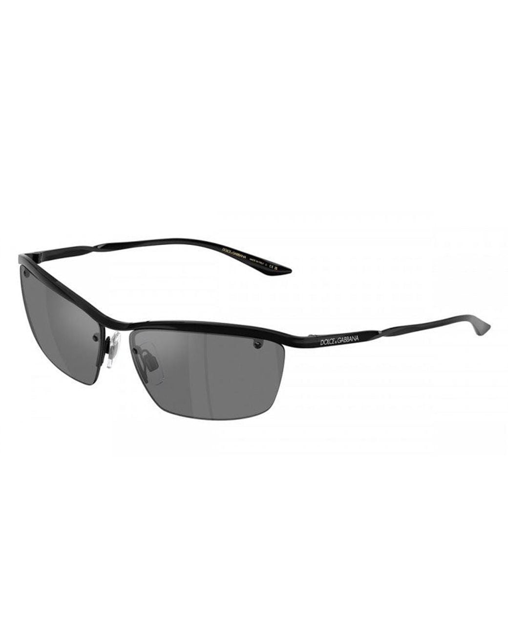 Dolce & Gabbana Black Mirror Finish Sunglasses
