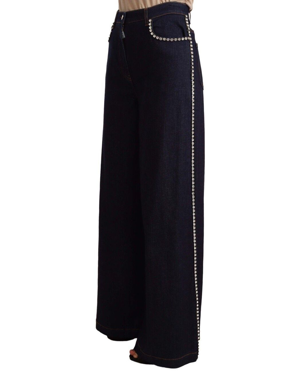 Dolce & Gabbana Blue Elegant Dark Flare Denim Jeans